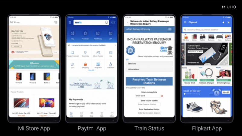 Xiaomi MIUI 10 comes with region-specific features including to India Xiaomi, MIUI 10, features