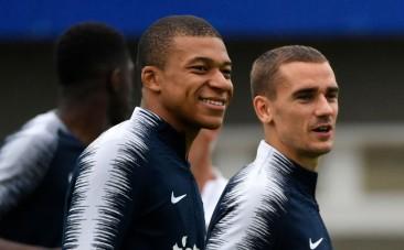 Kylian Mbappe and Antoino Griezmann