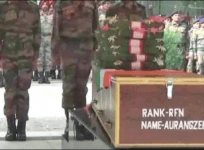 Indian Army paying tribute to Rifleman Aurangzeb