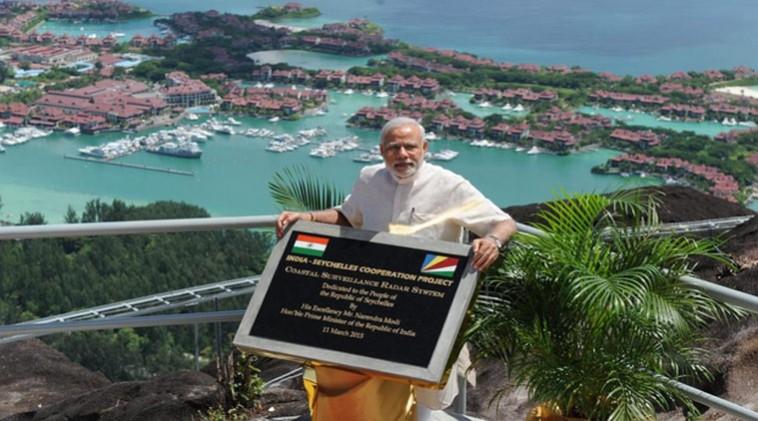 Narendra Modi In Seychelles during his visit to country in 2015
