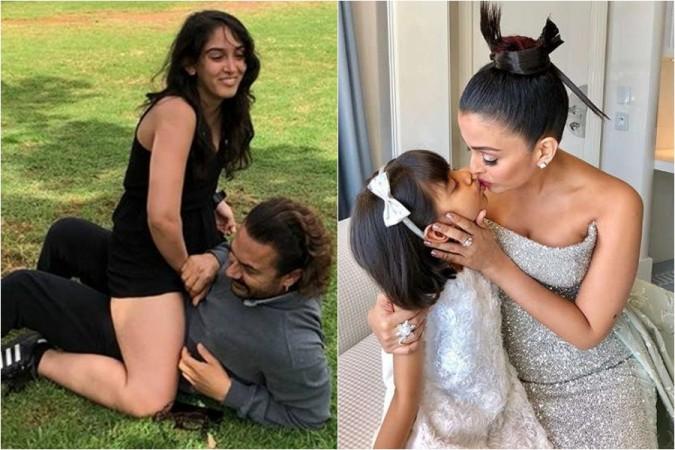 Aamir Khan with daughter Ira, Aishwarya Rai Bachchan with daughter Aaradhya Aamir Khan with daughter Ira, Aishwarya Rai Bachchan with daughter Aaradhya
