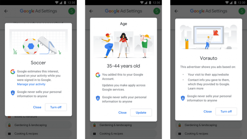 Google Ads settings Google Ads settings