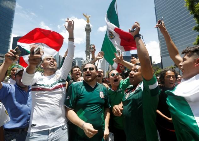 Mexico fans in Russia for Fifa World Cup 2018. Fifa World Cup 2018 Mexico fans