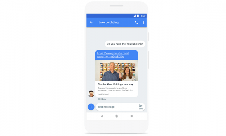 Google is bringing Preview feature to view URL links during the chat on Android Messages. Google, Android Messages, see preview of URL links