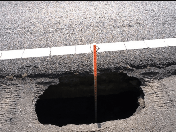 In 2017, another sinkhole had opened up on a busy Hyderabad road. (Representational Image) sinkhole