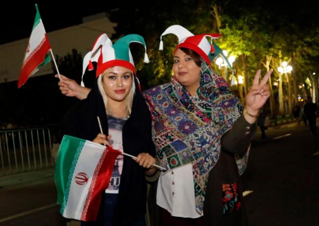 Iran football fans outside Azadi Stadium in Tehran Iran football fans outside Azadi Stadium in Tehran