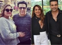 Govinda, wife Sunita Ahuja, Krushna Abhishek, wife Kashmera Shah