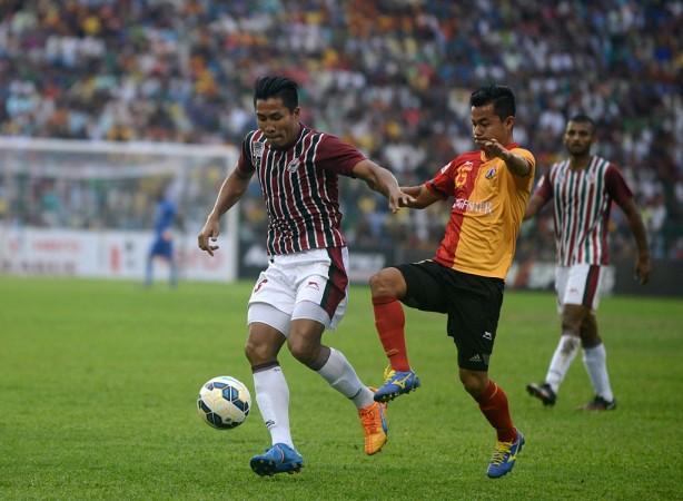 Dhanachandra Singh playing for Mohun Bagan in 2016 Dhanachandra Singh