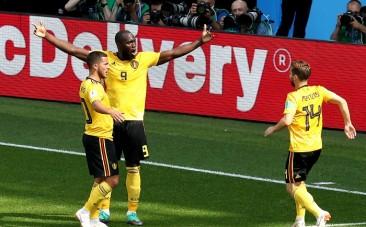 Hazard Lukaku Mertens Belgium