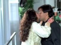 Salman Khan and Karisma Kapoor kissing scene
