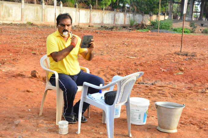 Naidu said he wanted to convince the workers that the crematorium wasn't haunted Telugu Desam Party MLA Nimmala Rama Naidu