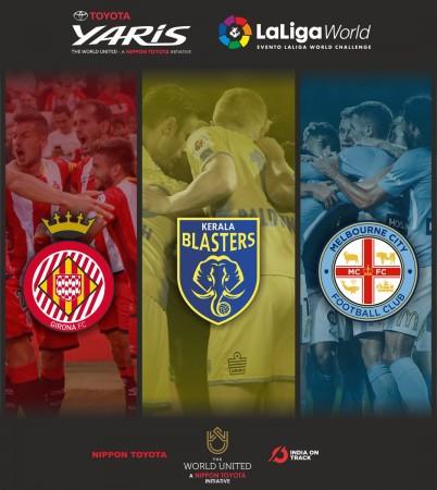Toyota Yaris Laliga World tournament poster Toyota Yaris Laliga World, Kerala Blasters