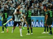 Lionel Messi Marcos Rojo Argentina Nigeria