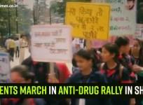 Students march in anti-drug rally in Shimla