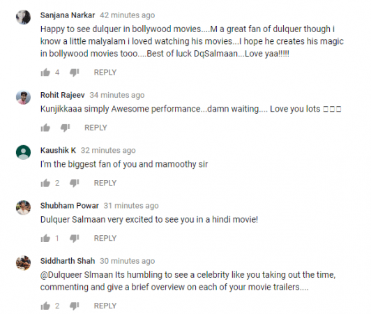 Dulquer Fan's comments