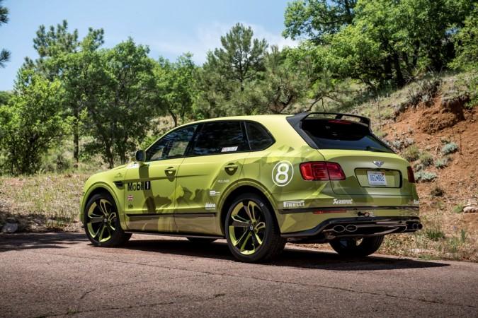 Bentley Bentayga Pikes Peak edition is offered either in deep Beluga black paint or striking Radium Bentley Bentayga Pikes Peak