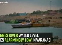 Ganges River water level goes alarmingly low in Varanasi