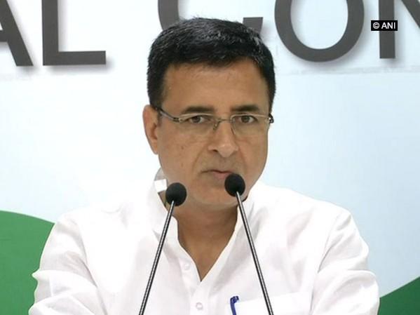 Congress leader Randeep Surjewala at a press conference. Randeep Surjewala