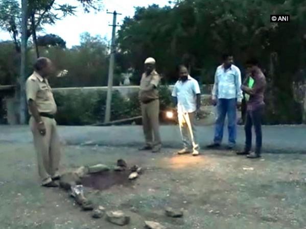 Visuals from the spot where the Excise Department was killed in Udaipur. Exercise official killed