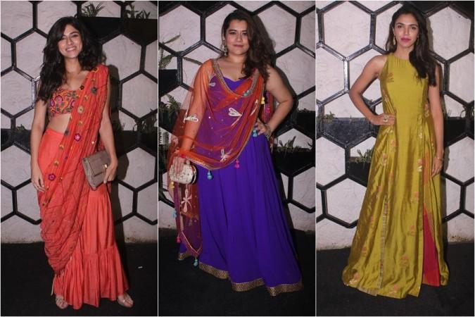 Sapna Pabbi, Shikha Talsania and Shriya Pilgaonkar at Shweta Tripathi and rapper Chaitanya Sharma's pre-wedding bash Sapna Pabbi, Shikha Talsania and Shriya Pilgaonkar at Shweta Tripathi and rapper Chaitanya Sharma's pre-wedding bash