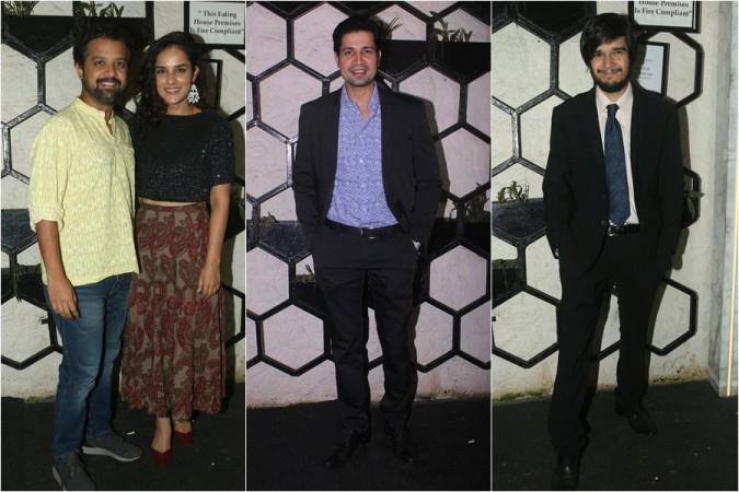 Anand Tiwari and Angira Dhar, Sumeet Vyas and Vivaan Shah at Shweta Tripathi and rapper Chaitanya Sharma's pre-wedding bash Anand Tiwari and Angira Dhar, Sumeet Vyas and Vivaan Shah at Shweta Tripathi and rapper Chaitanya Sharma's pre-wedding bash