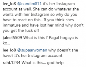 comments Rakhi Sawant post