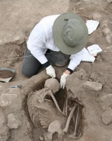 This is an image from the archeological dig in Mexico Lisa Overholtzer, Wichita State University aztec