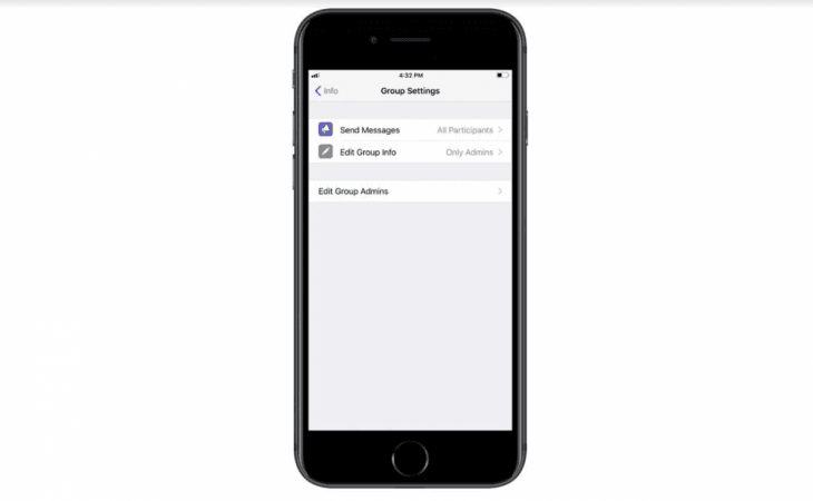 WhatsApp Group Admin-only messaging feature for Apple iOS-based iPhones and iPads. WhatsApp, Group, Admin, chat, Description, feature