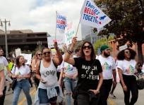 Anti-Trump protest in Los Angeles
