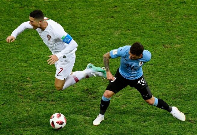 The Lucas Torreira tackle on Cristiano Ronaldo that had the Arsenal fans purring Cristiano Ronaldo Portugal Lucas Torreira Uruguay