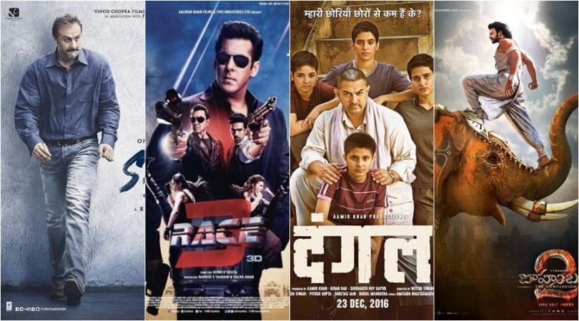 Sanju Race 3, Dangal and Baahubali 2 Sanju Race 3, Dangal and Baahubali 2