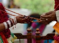 Indian couple getting married