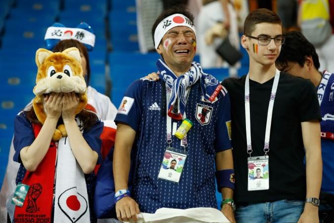 There was heartbreak for Japanese fans, who went through a see-saw of emotions on Monday. Japan football team fans