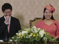 Princess Ayako and her fiance Kei Moriya