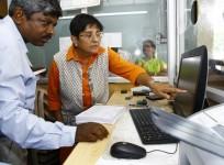 Kiran Bedi visiting the revenue department