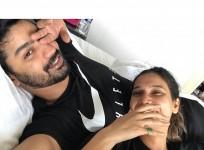 Mahat Raghavendra with his girlfriend Prachi Mishra