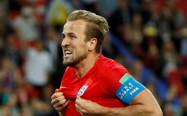 Harry Kane celebrating his goal vs Colombia