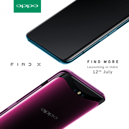 Oppo Find X launching in India on July 12 Oppo Find X launching in India on July 12