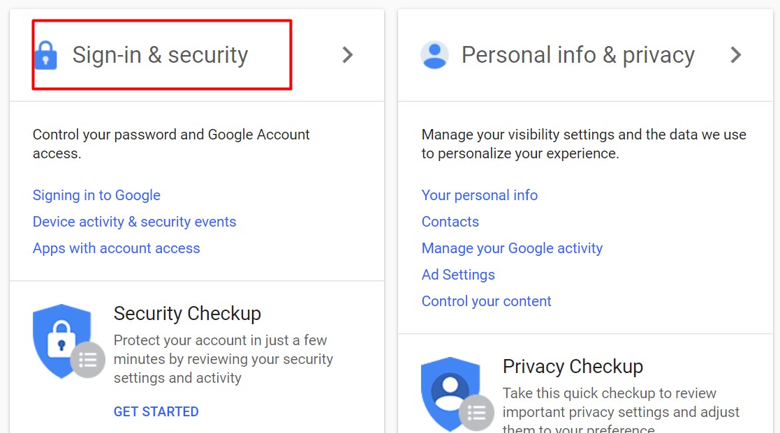 Mobile  Revoke the full Google Account permissions granted to