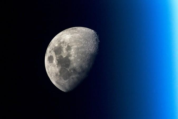 Lunar portrait taken by ESA astronaut Alexander Gerst Lunar portrait taken by ESA astronaut Alexander Gerst