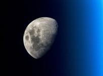 Lunar portrait taken by ESA astronaut Alexander Gerst
