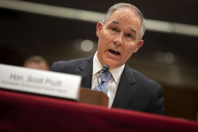 EPA Administrator Scott Pruitt testifies before a Senate Appropriations Interior, Environment, and Related Agencies Subcommittee hearing on the proposed budget estimates and justification for FY2019 for the Environmental Protection Agency EPA Administrator Scott Pruitt testifies before a Senate Subcommittee
