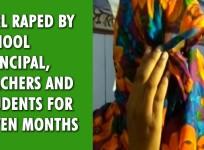Girl raped by school principal, teachers and students for seven months