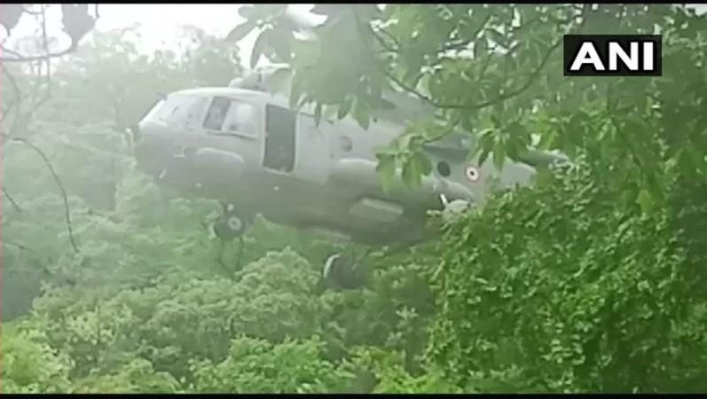 Rescue operations in Vasai waterfalls Vasai waterfall