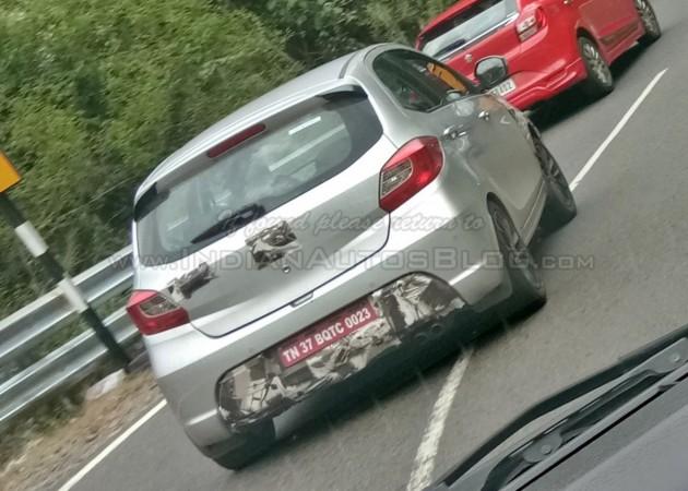 Tata Tiago JTP spotted on test near Ooty Tata Tiago JTP
