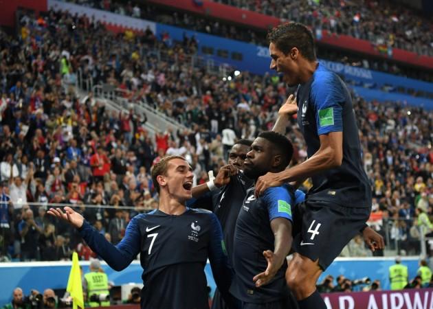Samuel Umtiti scored the winner for France in the semi-final on Tuesday. Samuel Umtiti