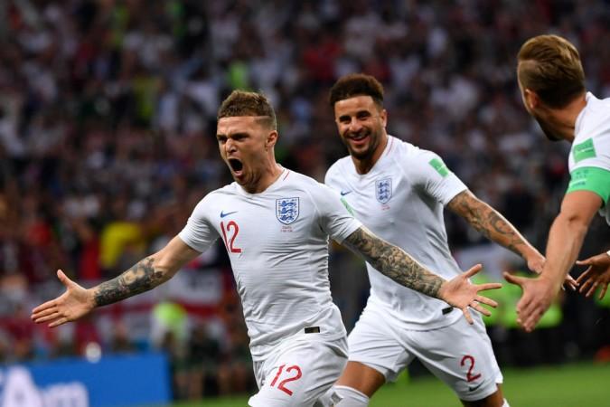 Kieran Tippier put England in the lead as early as in the fifth minute of the match. England at Fifa World Cup