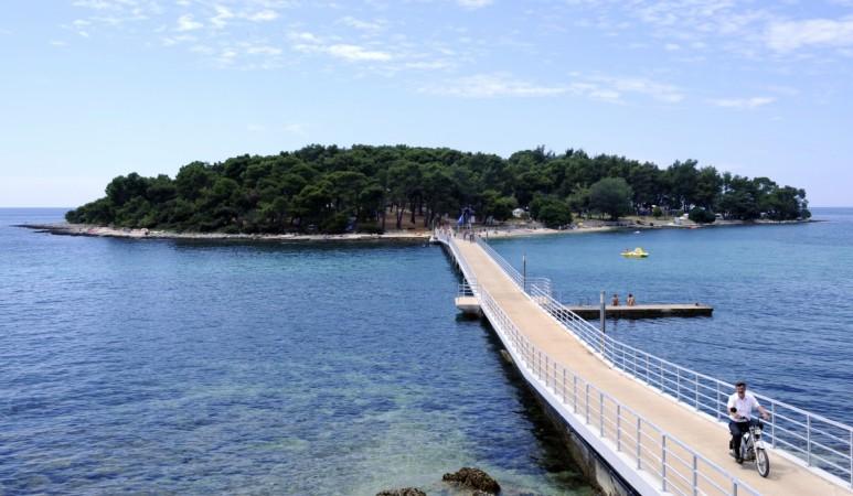 Naturist camp Koversada near the Croatian northern Adriatic town of Vrsar. Croatia