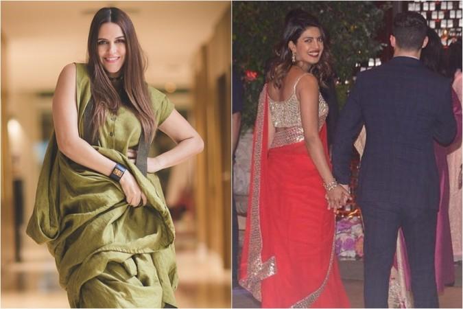 Neha Dhupia, Priyanka Chopra, Nick Jonas Neha Dhupia, Priyanka Chopra, Nick Jonas