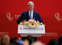 Tim Cook speaks at the China Development Forum